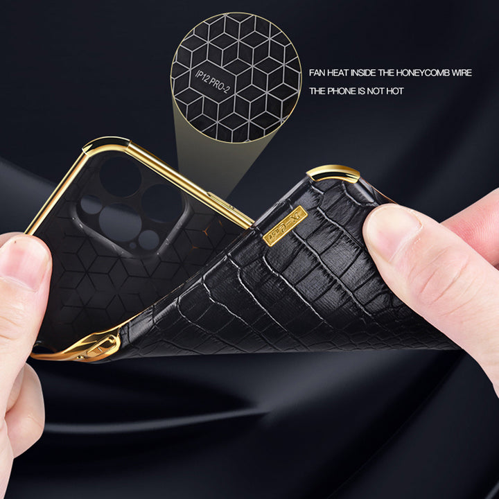 オリジナルのPhnom Penh Fine Hole Anti-Fall保護カバーを使用したパターン付きの電気めっき携帯電話ケースに適しています