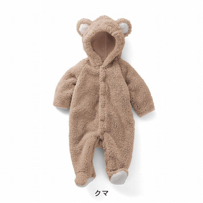 رومبير على شكل حيوان الدب الصغير، قطعة واحدة مبطنة للأطفال في الخريف والشتاء