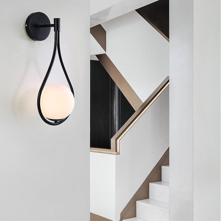 Nordisk soveroms nattbord LED Wall Lamp Golden Personality Home Lighting