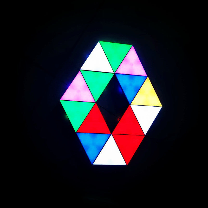 Luzes modulares de triângulo de emenda gratuitas luzes modulares de triângulo LED Luzes decorativas