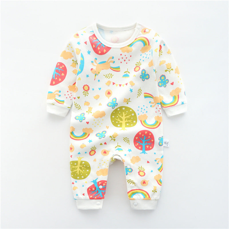 Macacão bebê macacão primavera e outono algodão macacão panela de manga longa para manga longa mola de mola roupas de bebê peido roupas de primavera
