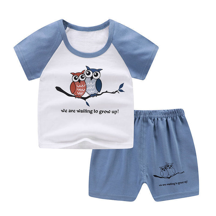 Лятно бебе новородено бебе момче дрехи Детски дрехи комплект за момичета Детски тениски къси панталони 2pcs тоалети памучни ежедневни дрехи