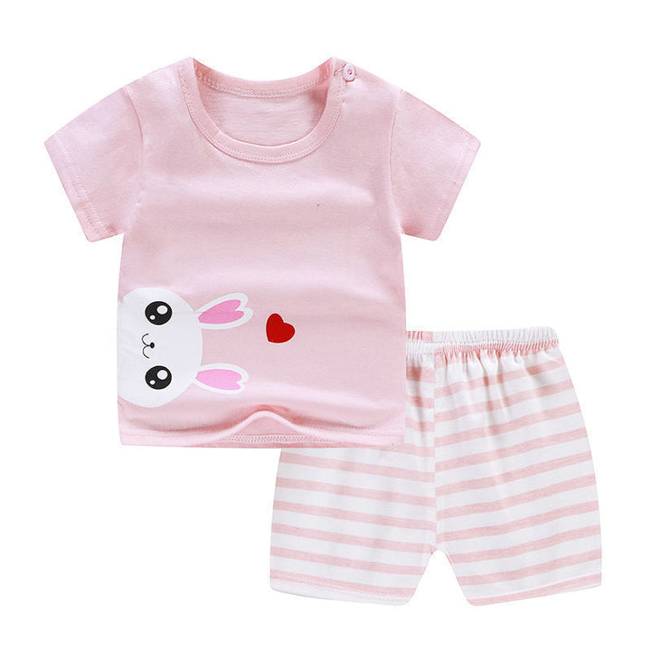 Vestiti per neonati neonati per neonati estivi Set di abbigliamento per bambini Shorts Shorts 2 pezzi abiti casual cotone