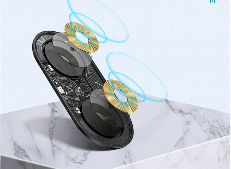 Minimalistische 2-in-1 Wireless Charger Pro-versie voor telefoons pods
