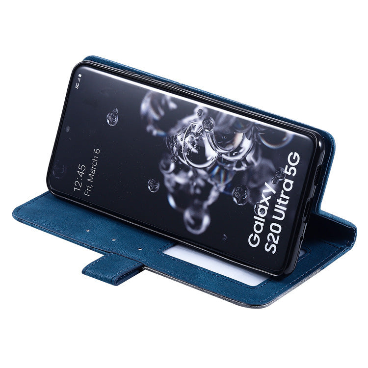 Samsung携帯電話の革のケースに適しています