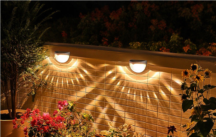 LED Aurinkouutinen puutarhakoriste Uusi portaikkovalo aurinkovalo ja varjo yövalo aurinko -seinävalo