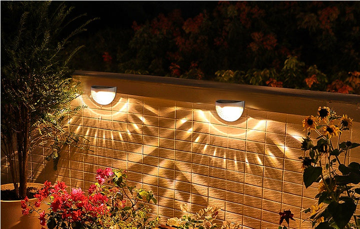 LED Solar Outdoor Garden Decoratie Nieuwe trap Licht Zonnelicht en schaduw Night Light Solar Wall Light