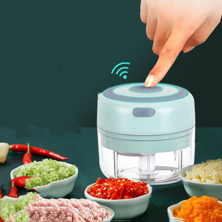 Mini elektrisk vitlök hackare USB laddning ingefära masher maskin robust hållbar chili vegetabilisk kök köksverktyg