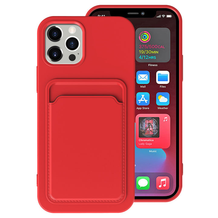 Compatible con Apple, Border transversal adecuado para iPhone12 Case de tarjeta helada integrada Shell Shell XR 11TPU Tarjeta Soft Shell Spot E-Commerce