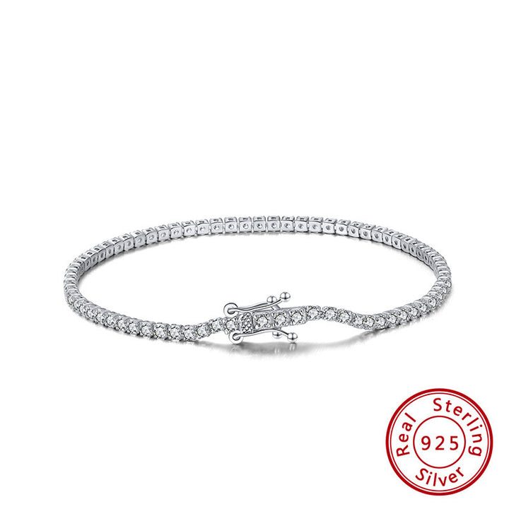 925 silver tennis bracelet