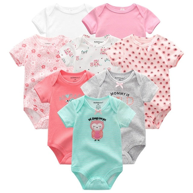 Babykleding unisex pasgeborene rompreert katoenen peuter jumpsuits