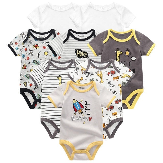 Babykleding unisex pasgeborene rompreert katoenen peuter jumpsuits