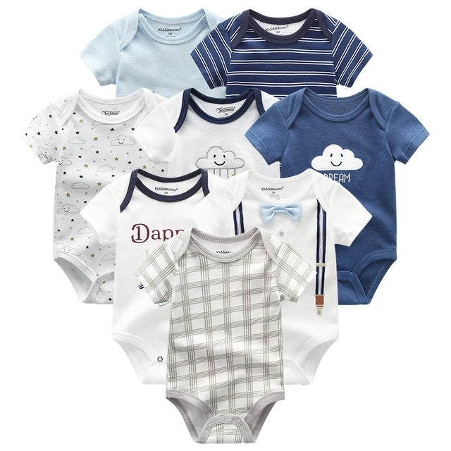 Babykleding unisex pasgeborene rompreert katoenen peuter jumpsuits