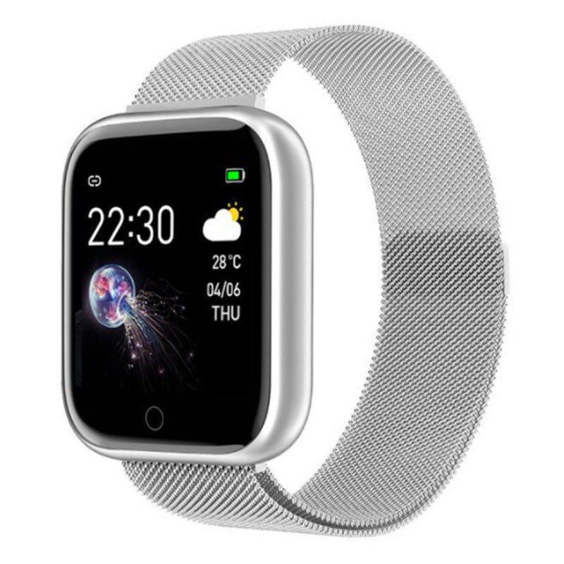 Kompatibel mit Apple, Smart Armband Sports Schritertometer Blutdruck Herzfrequenzschlaf Erkennung Bluetooth Uhr
