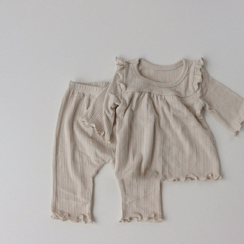 Детская одежда детское дниное костюм хлопка мягкая детская пижама детская одежда детская домашнее обслуживание