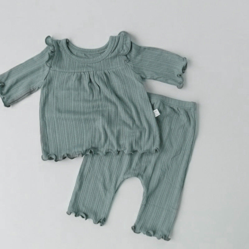 Gyerekruházat baba alsó öltöny pamut puha baba pizsamák baba ruhák baba otthoni szerviz