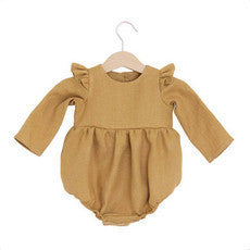 Pasgeboren babymeisje Rompers voor 0-24m lange mouw romper jumpsuits uit één stuk mode organisch katoen