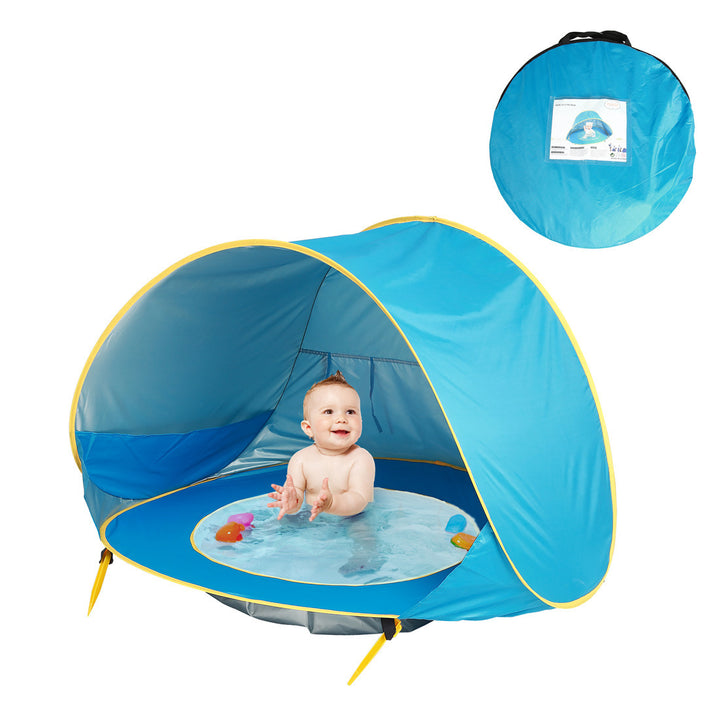 Bebek plaj çadır portatif gölge havuzu UV koruma güneş barınağı bebek açık oyuncaklar çocuk yüzme havuzu oyun ev çadır oyuncakları