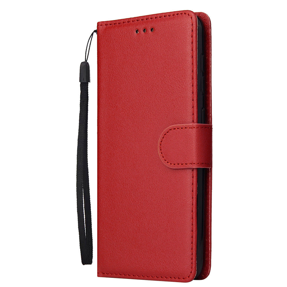 Card Photo Frame Ultra-thin Flip Solid Color Phone Holster