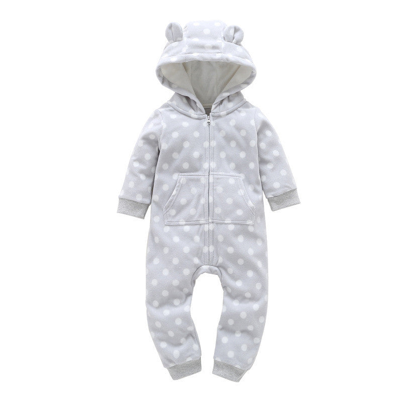 Romper lange mouwen polaire fleece babykleding romper