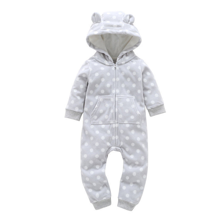 Strampler langärmelige Polar Fleece Baby Kleidung Strampler