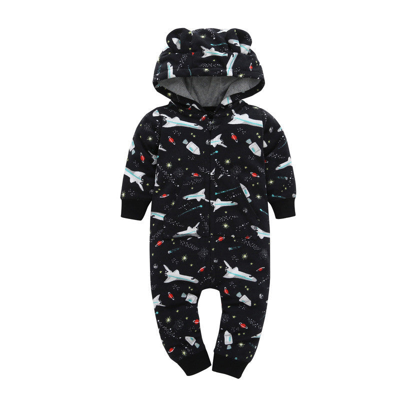 Strampler langärmelige Polar Fleece Baby Kleidung Strampler