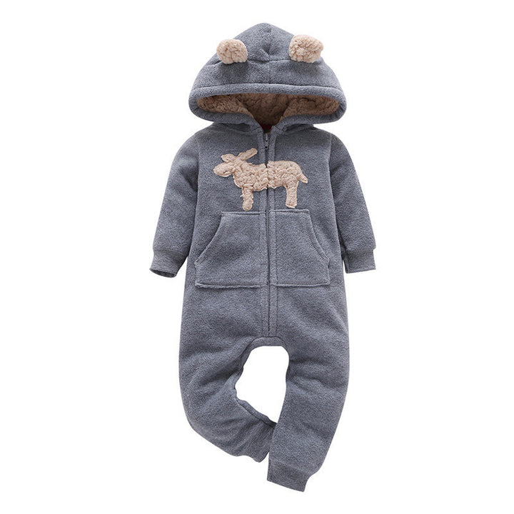 Romper Long-sleeved Polar Fleece Baby Clothes Romper