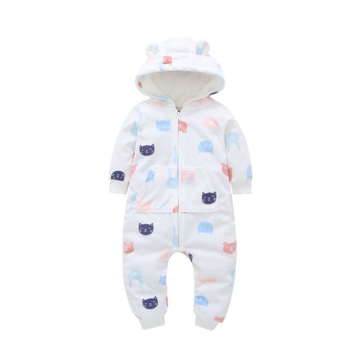 Romper lange mouwen polaire fleece babykleding romper