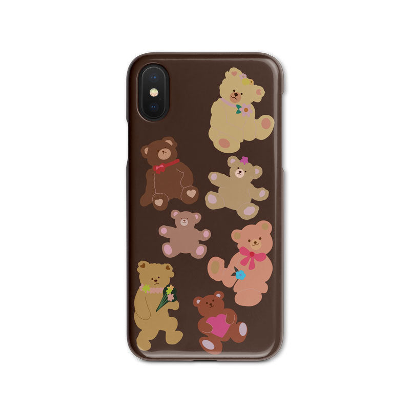 Caixa de telefone de urso retro coreano personalizada original
