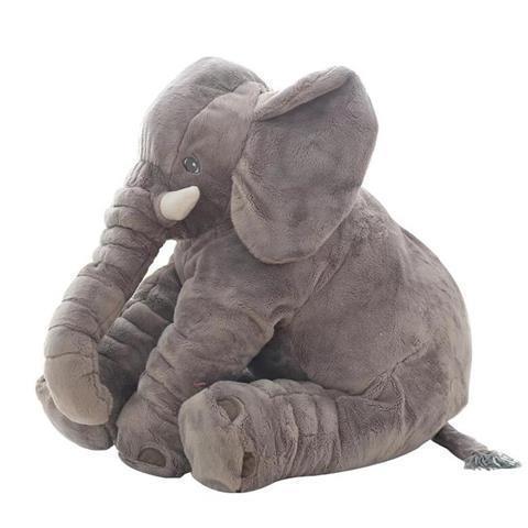 دمية على شكل وسادة مريحة من القطيفة على شكل فيل