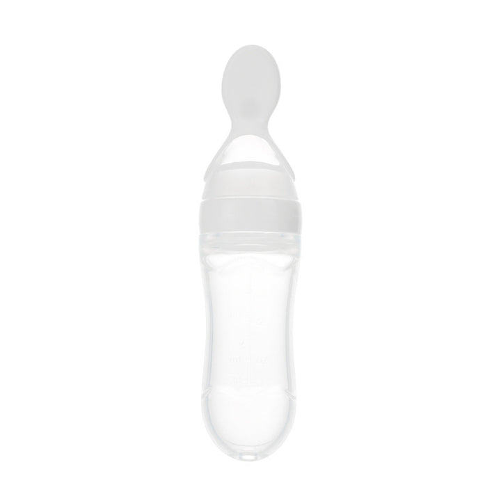 Safe Newborn Baby Feeding Bottle Toddler Silicone Squeeze Feeding Spoon Milk Bottle Baby Training Feeder Food Supplement