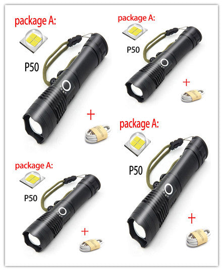 Linterna de carga USB Zoom P50