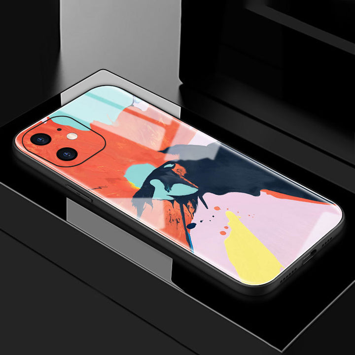 Compatible avec Apple, boîtier de téléphone mobile Couverture arrière Battery Glass Bather