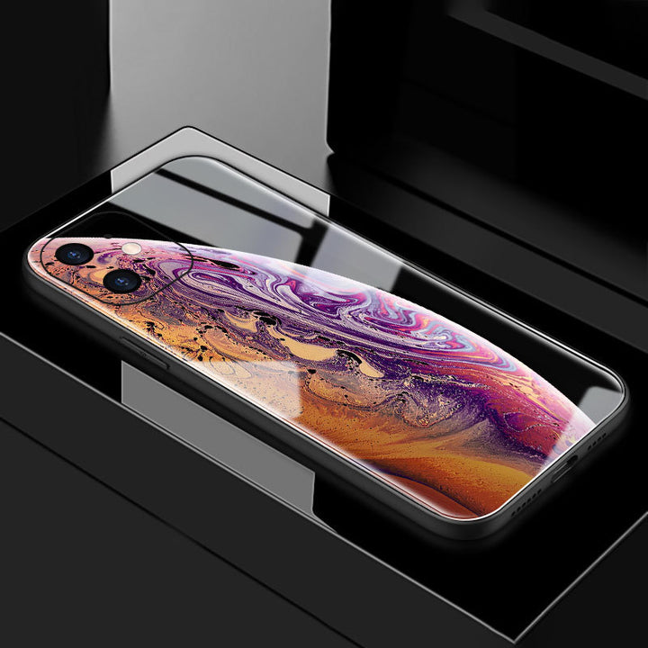 Compatible avec Apple, boîtier de téléphone mobile Couverture arrière Battery Glass Bather