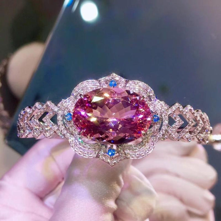 Brazalete de joyería real noble de lujo de diamante