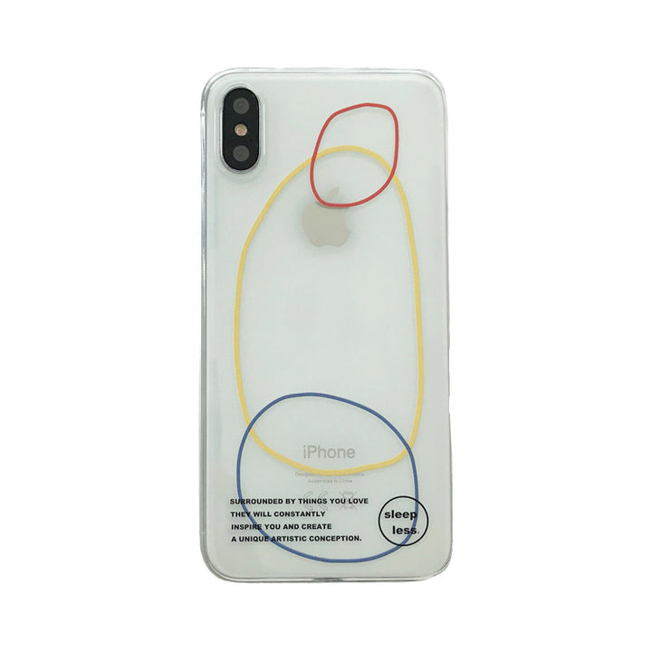 Color Circle transparent mobiltelefonfodral