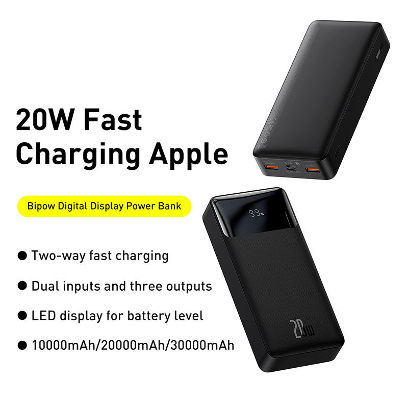 Power Bank Portable Charge Poverbank Phone Mobile Batterie externe Chargeur rapide Powerbank