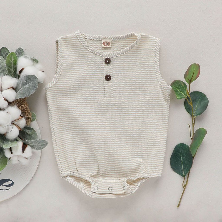 Baby Toddler Cotton And Linen Cute Climbing Romper Romper Bodysuit