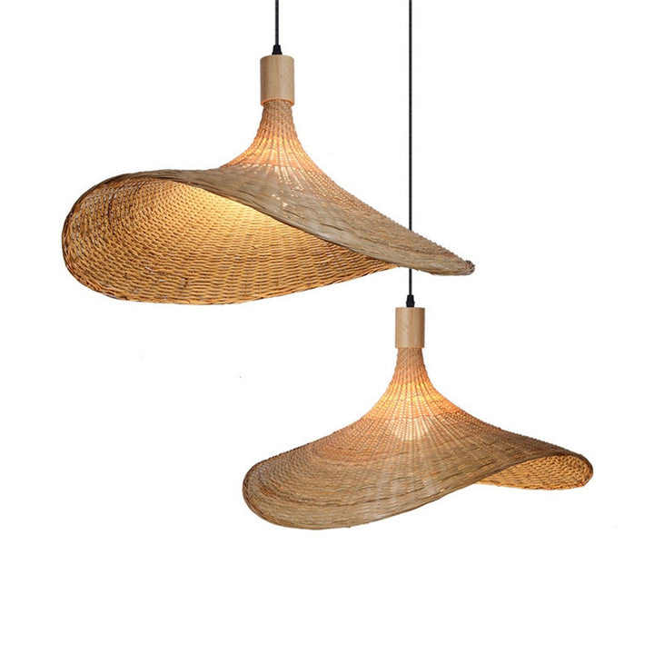 Chandelier en bambou Nouvelles lampes de style japonais
