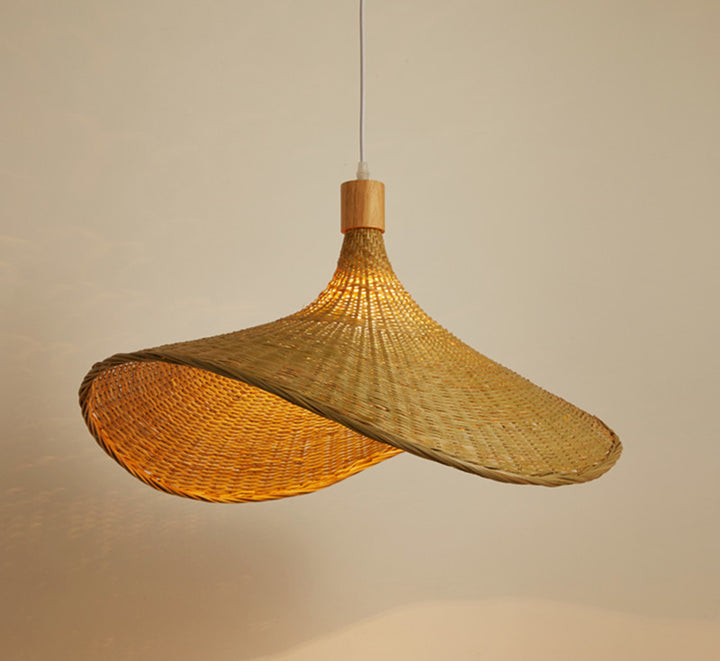 Chandelier en bambou Nouvelles lampes de style japonais