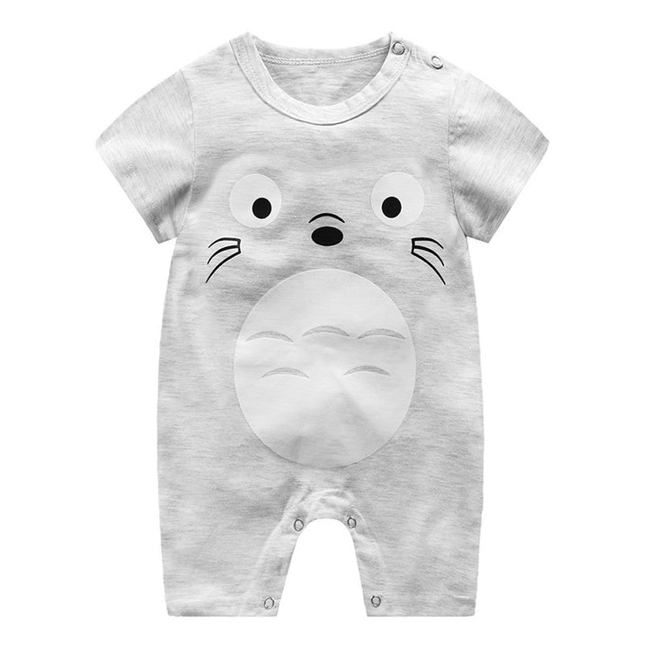 Baby einteilige Kleidung Baby Print kurzärmelige Strampler-Tasche Furzanzug