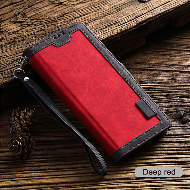Leather Case voor Samsung Galaxy S20FE A52 A72 A51 A71 A02S A42 A32 A01 A12 A21 A31 A41 A50 A70 A20 E A20 S A40 Flip Wallet Cover