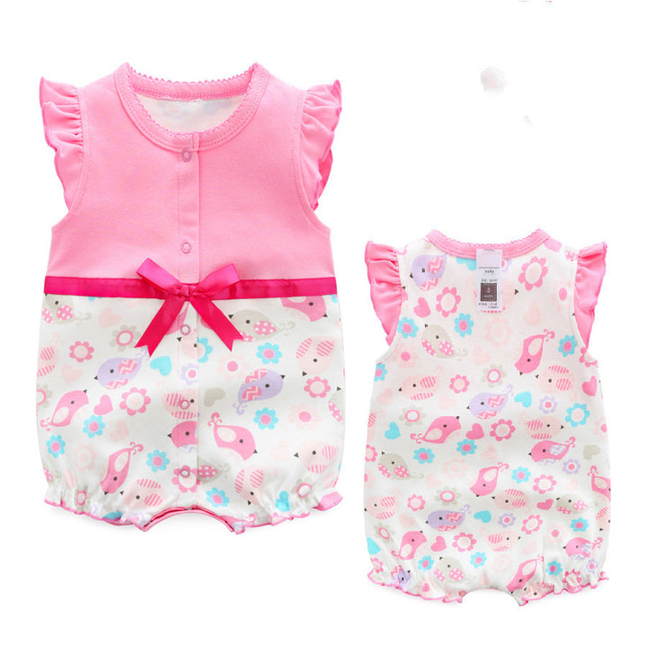 Toddler romper bebek tek parçalı yaz kıyafetleri kız bebek prenses yaz kıyafetleri