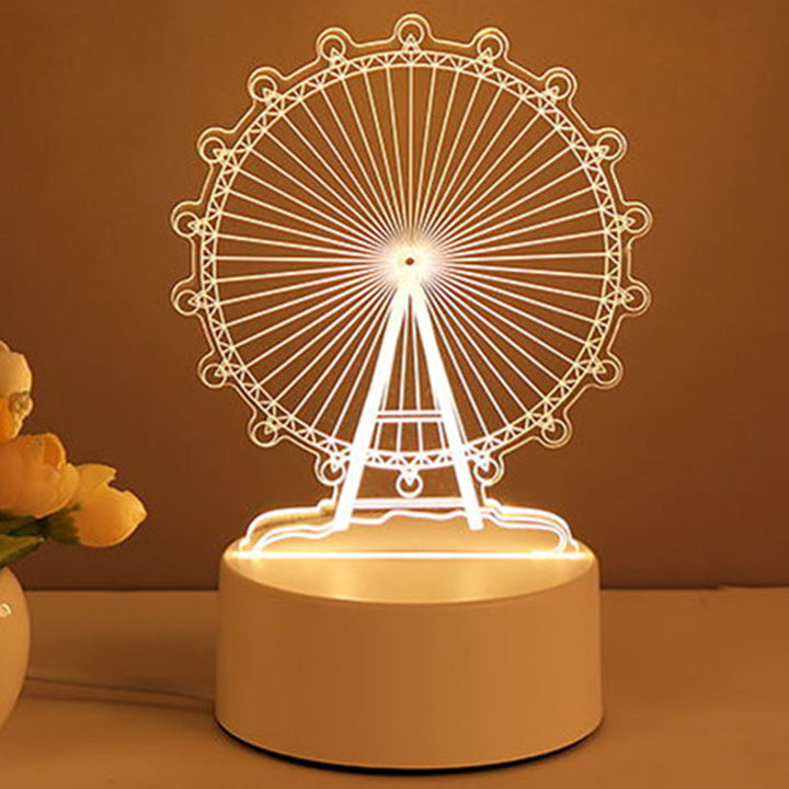 3D lamp Acryl USB LED Night Lights Neon Sign Lamp Xmas Home Decorations For Room Decor Valentijnsdag Geschenken