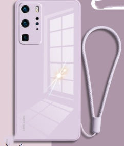P40pro Mobile Phone Case Macaron Glass