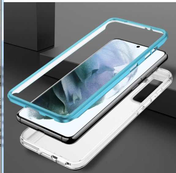 Buitenlandse handel grensoverschrijdende toepasselijke elektroplating poeder marmer mobiele telefoon hoesje Galaxy Note10 mobiele telefoon hoes tpupc twee-in-one