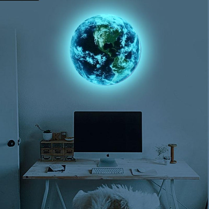 Pegatina de pared de la Tierra Glow in the Dark 3d envío global gratuito