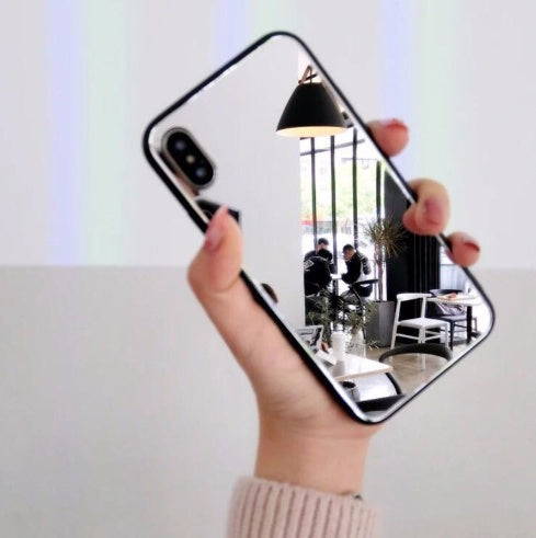 Kompatibel mit Apple, iPhonex Mirror Phone Hülle iPhone7/8plus Make-up Self-Timer-Glas Hülle