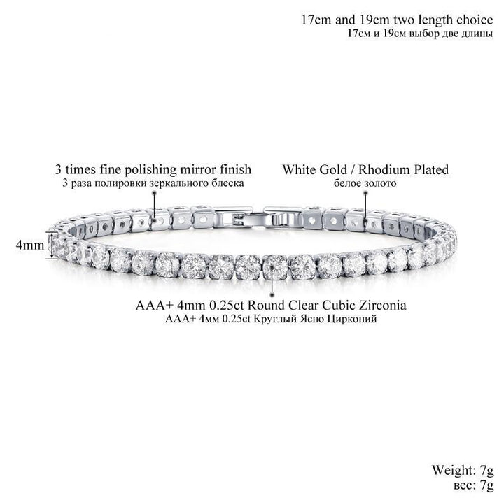 Cubic Zirconia Tennis Armband & Bangles for Women Christmas Gifts New Fashion Lady Jewelry