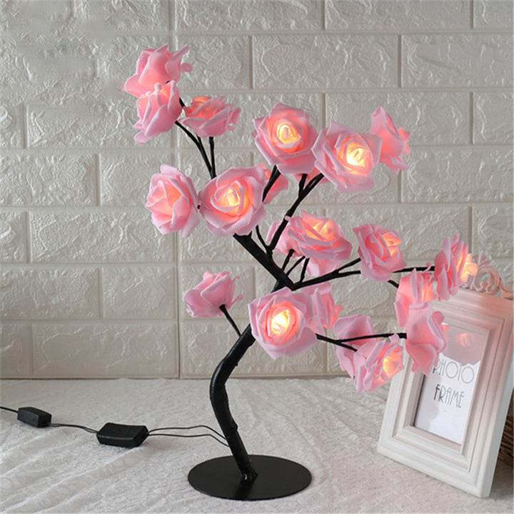 LED tree light rose small tree light